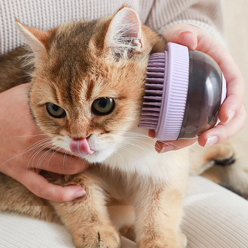 Cepillo de ducha de pelo largo para mascotas, peines de masaje táctiles para perros y gatos, Golden Retriever, accesorios de aseo - imagen 5