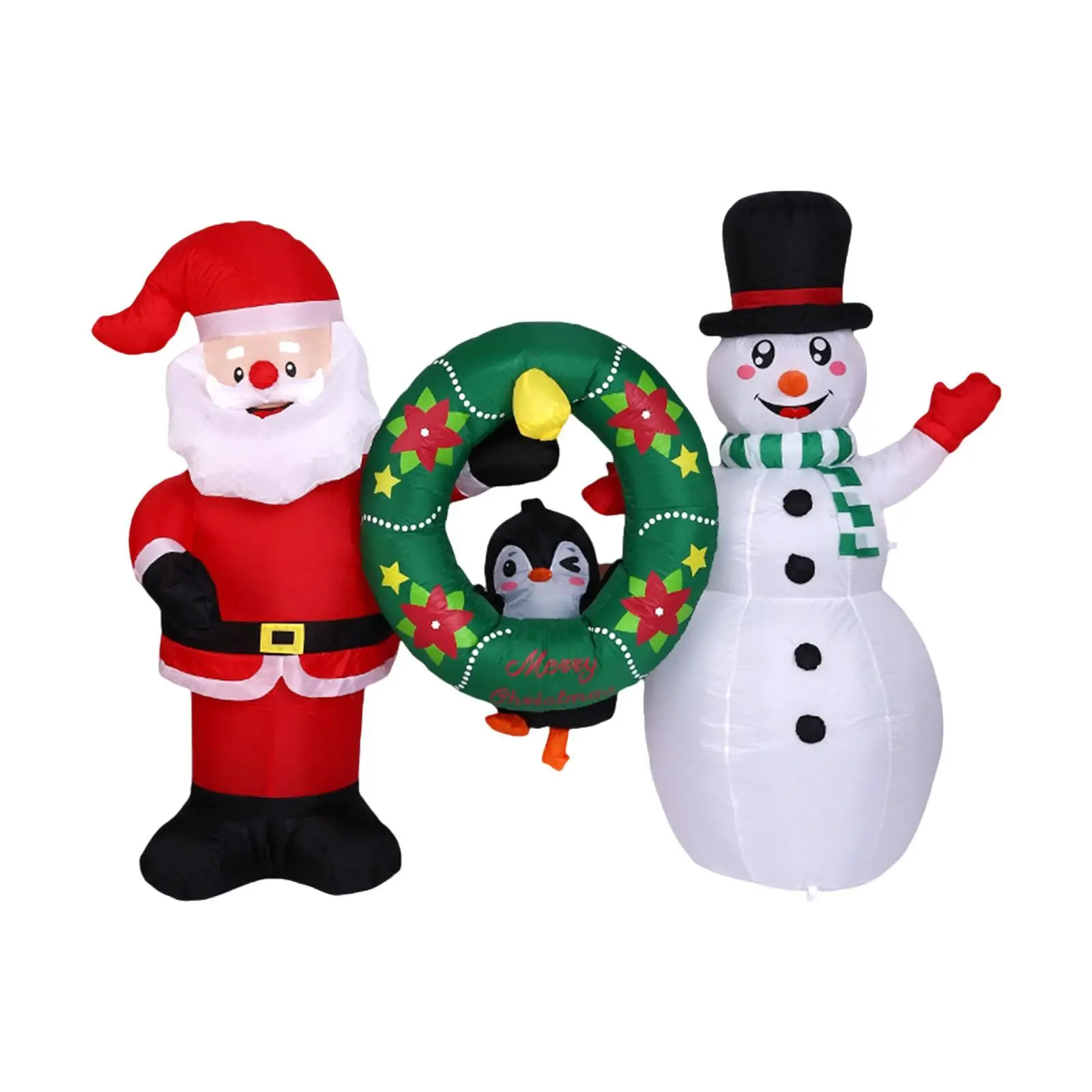 Christmas Inflatables Decoration,Outdoor,Photo Props,Holiday Ornament,Santa Penguins Snowman with Wreath for Winter,Garden Christmas Inflatables Decoration,Outdoor,Photo Props,Holiday Ornament,Santa Penguins Snowman with Wreath for Winter,Garden