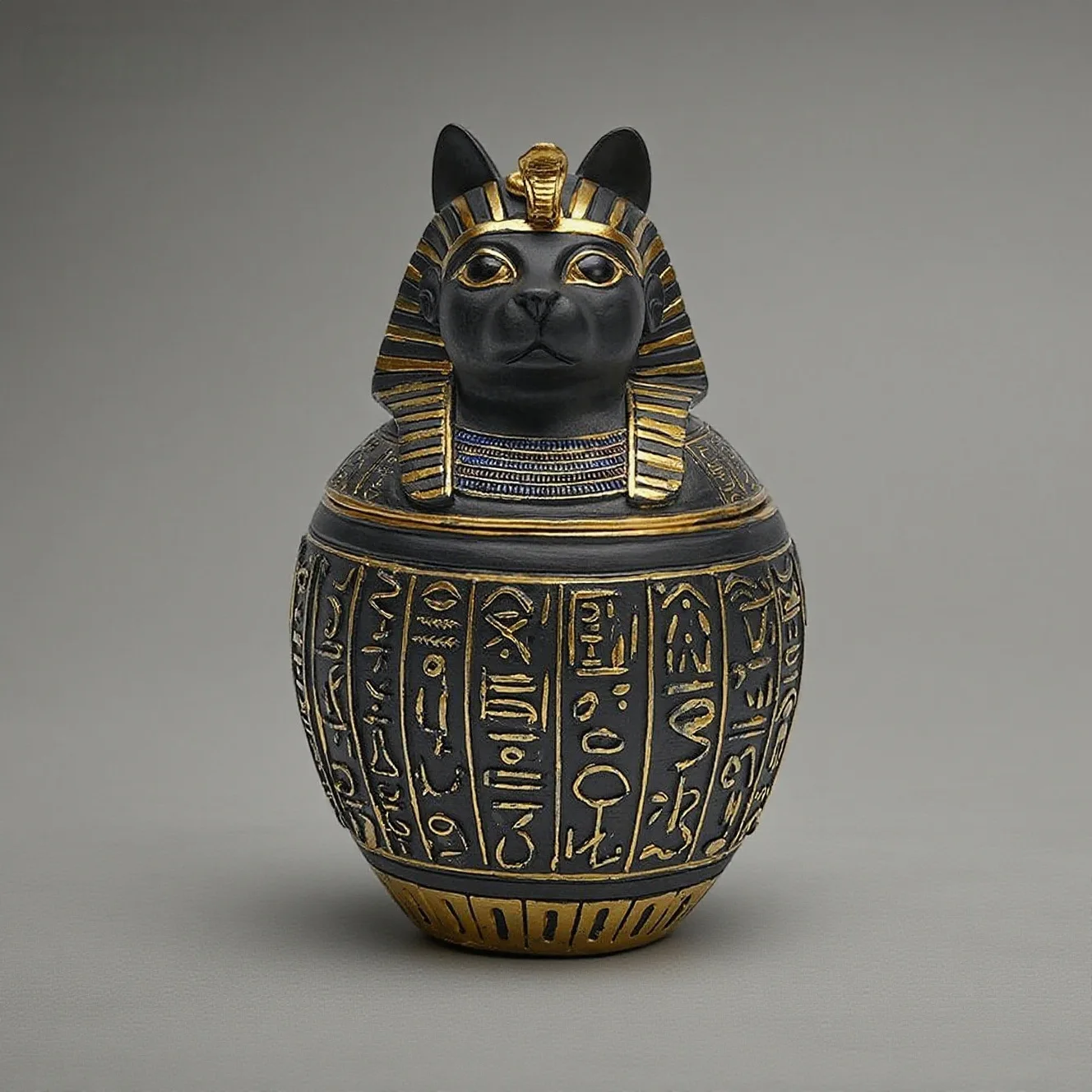 Urna egipcia para cenizas de perro y gato – estilo funerario - imagen 2
