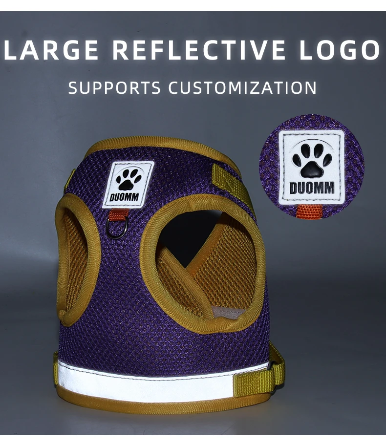 Juego de arnés y correa reflectante para gatos y gatitos, transpirable, ajuste cómodo, Correa fuerte con Clip a presión resistente - imagen 4