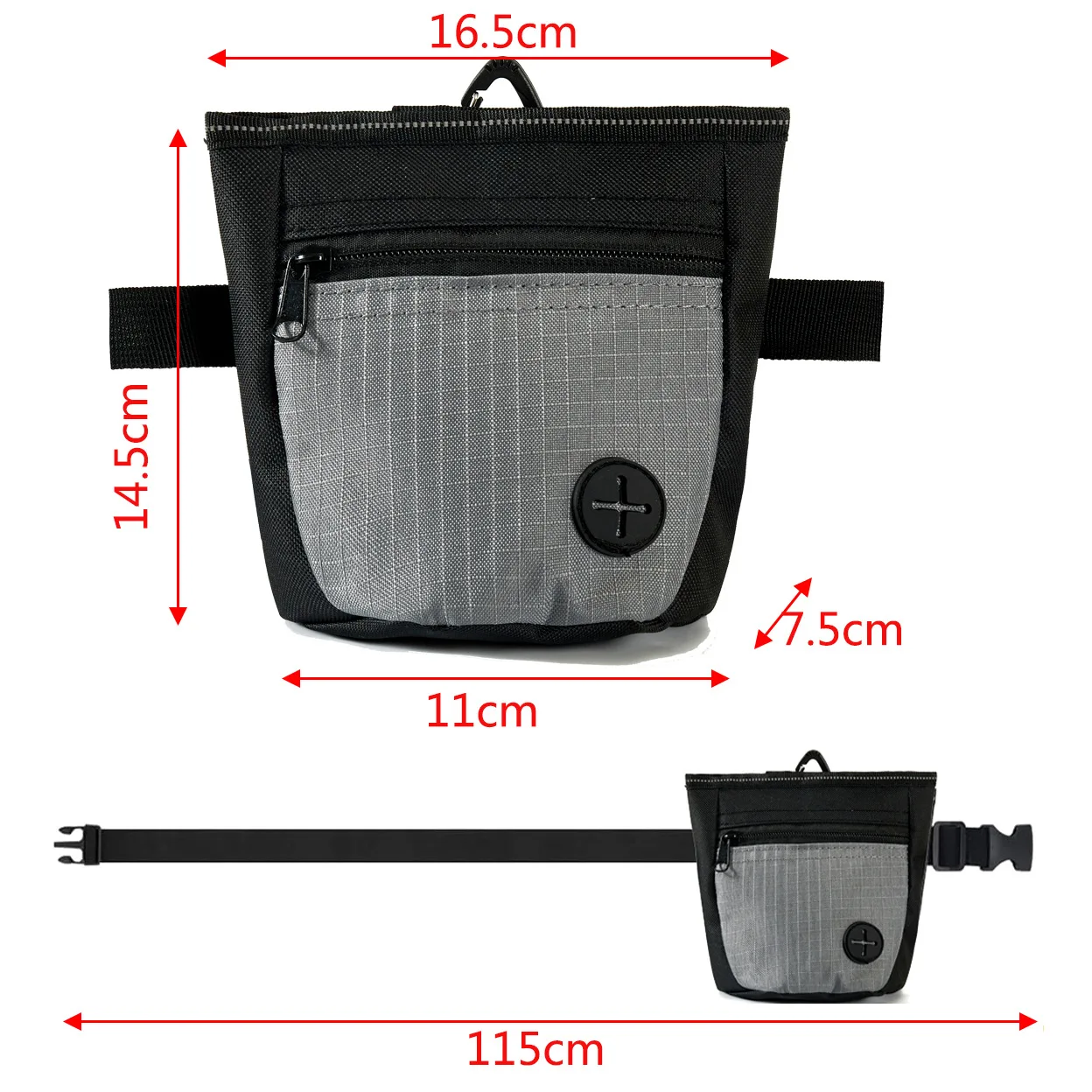 Bolsa de entrenamiento para perros con apertura magnética, bolsa portátil para golosinas para mascotas, riñonera para exteriores, alimentador de recompensa para cachorros, bolsillo para aperitivos, suministros para mascotas - imagen 5