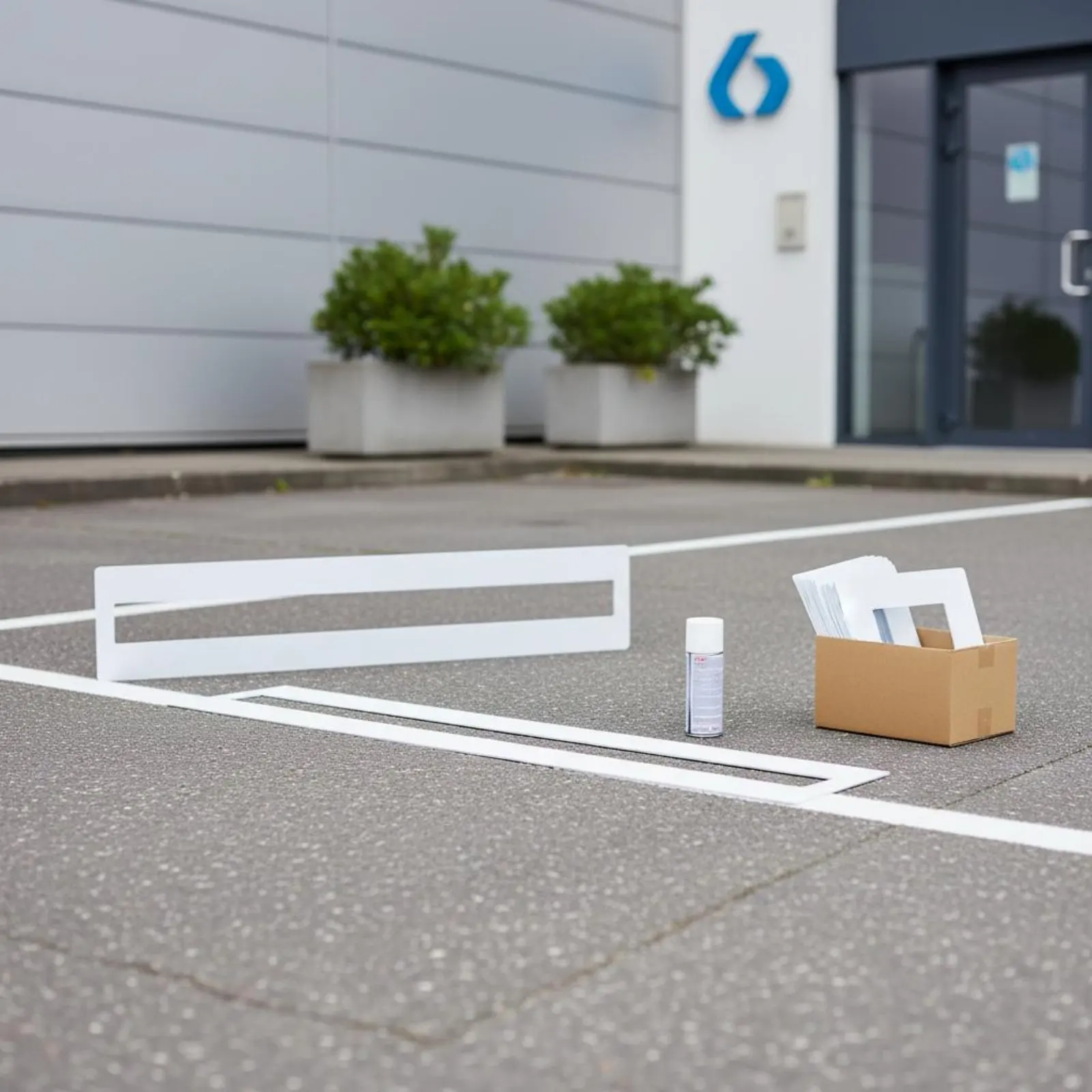 Plantilla reutilizable para marcar asfalto parkings resistente - imagen 4