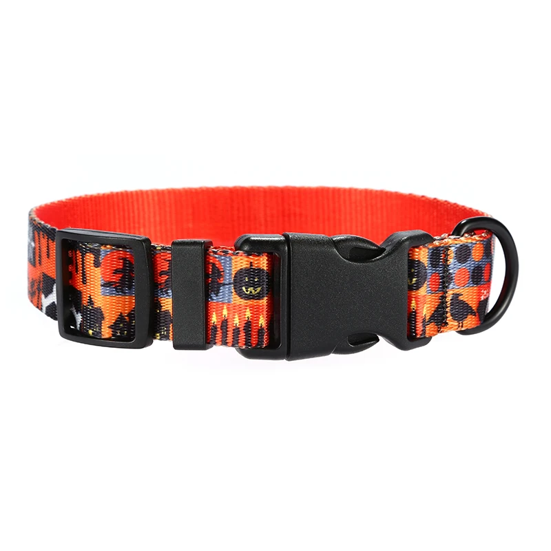 PLATTCO Collar para perro único HAPPY HALLOWEEN conveniente para caminar al perro accesorio para perros pequeños, medianos y grandes 5 tamaños PDC339 - imagen 5