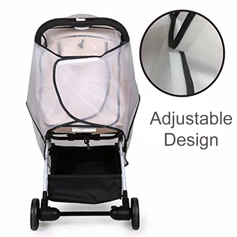 Cubierta impermeable transparente para carrito de gatos y perros