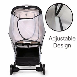 Cubierta impermeable transparente para carrito de gatos y perros