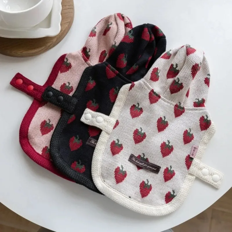 Sudadera con capucha de fresa para perros pequeños – Abrigo peluche invierno - imagen 5