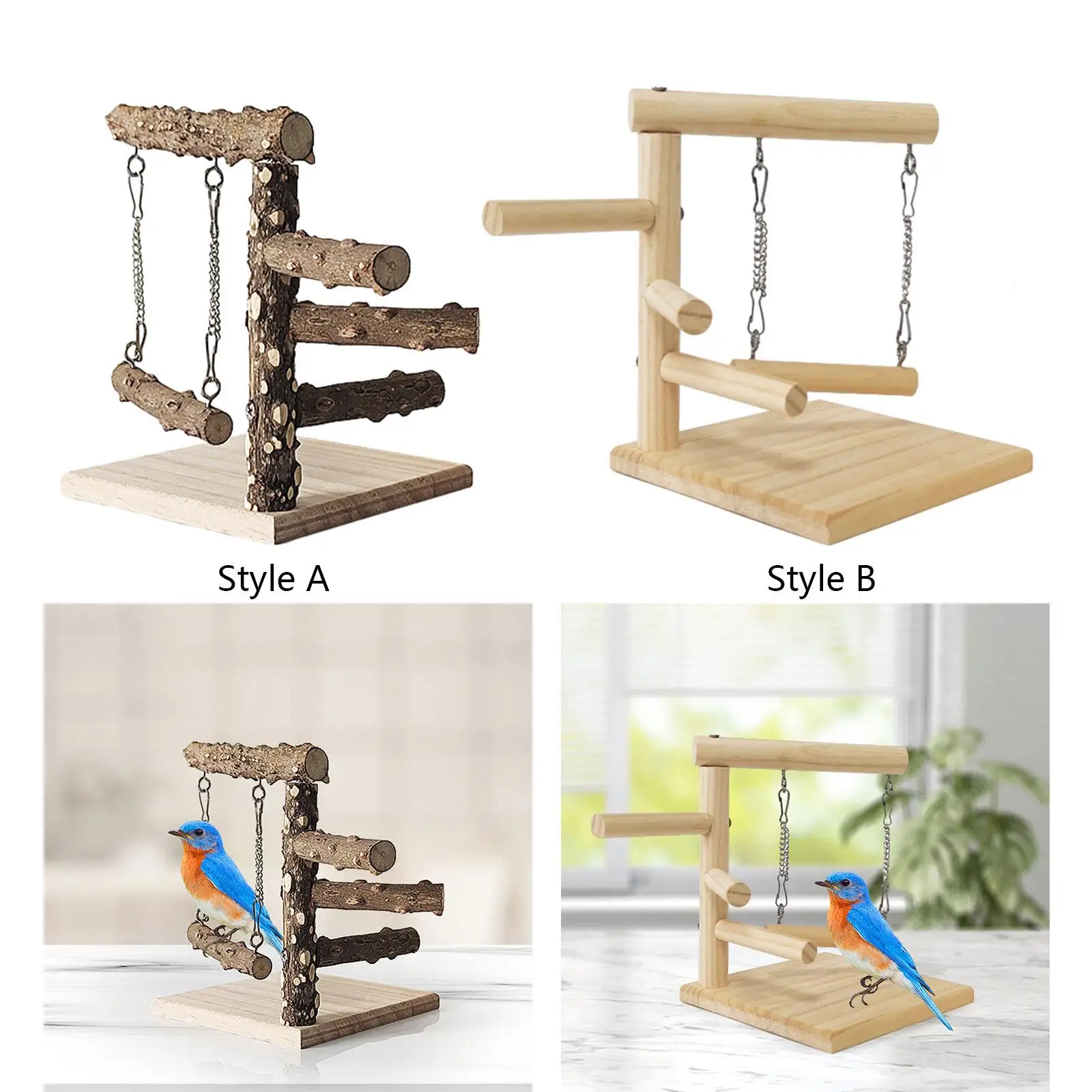 Bird Table Training Stand Portable Parrot T Play Stands Bird Cage Gym Playground