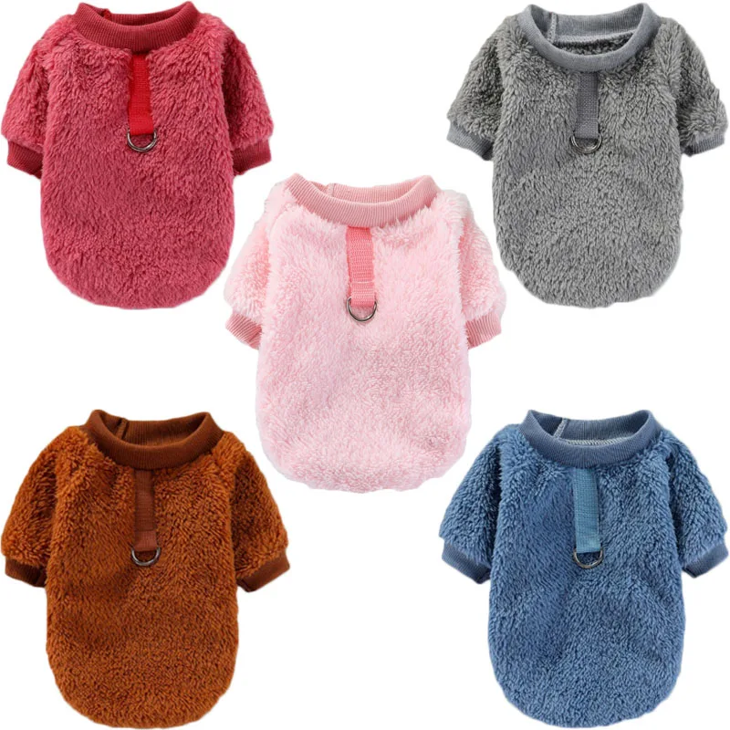 Ropa de lana para perros, abrigo con capucha de felpa cálido para invierno, para perros pequeños y medianos, disfraz de Chihuahua, Dachshund, sudadera para cachorros, suéter XS