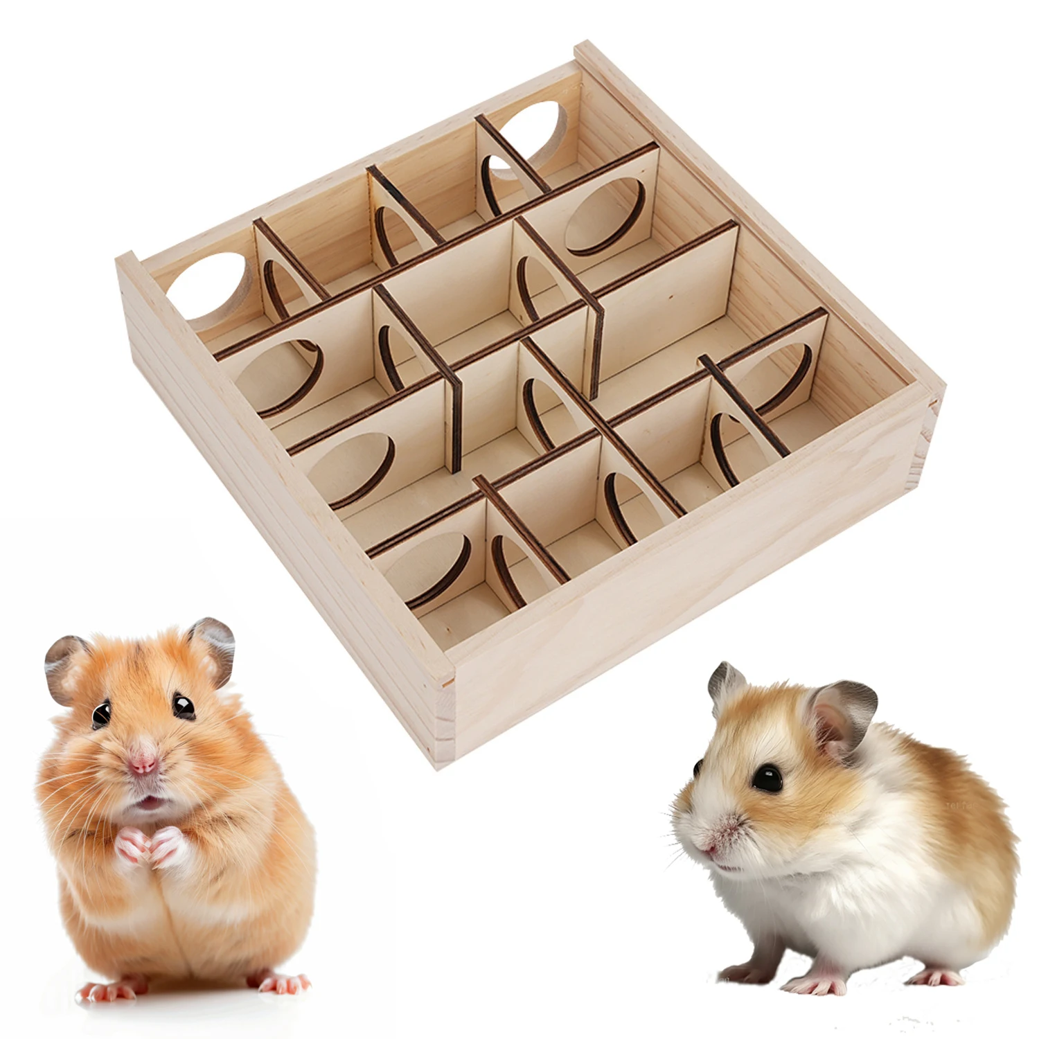 Jaula para hámster, jaula de juguete de oso de alambre dorado, especial para crear paisajes y aliviar el aburrimiento, túneles de perforación, laberinto para evitar nidos - imagen 3