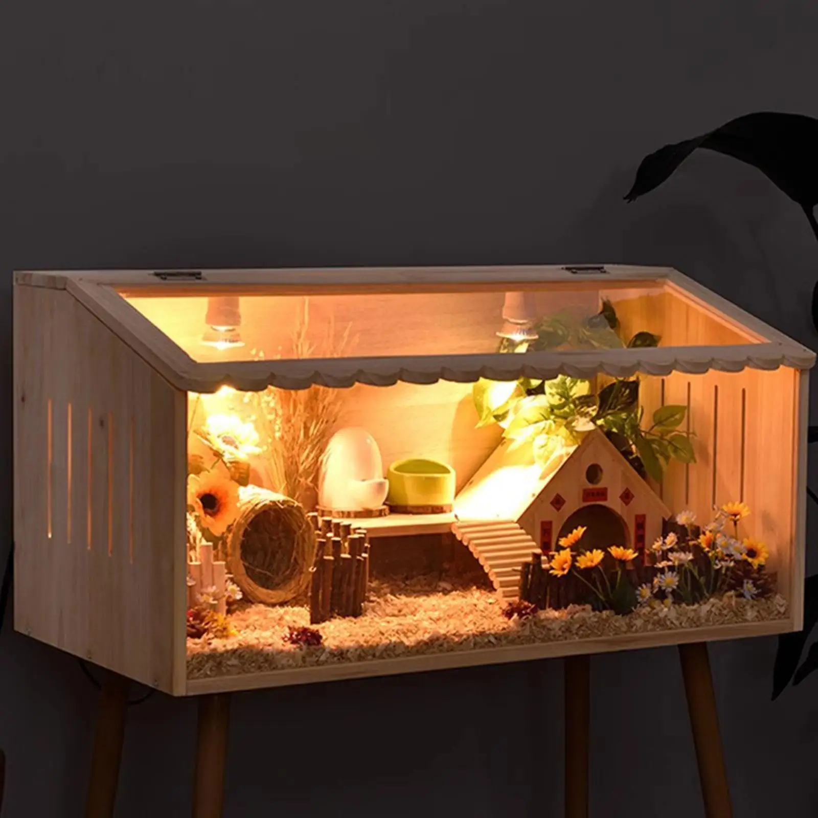 Chick Brooder Box Chicken Coop Quail Coop Breeding Box for Quails Hamsters Chick