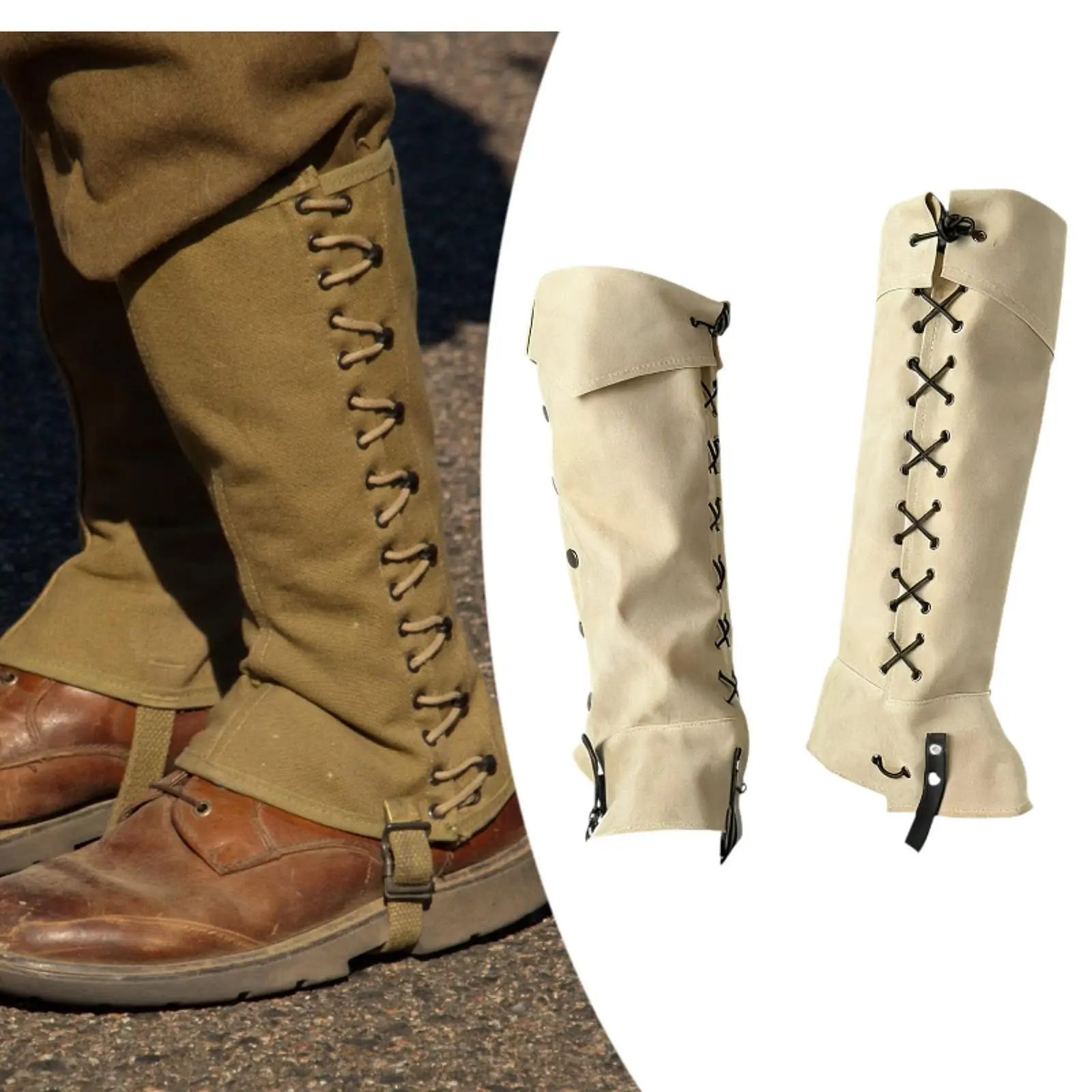Pirate Boot Covers Gothic Steam Leg Covers for Horseback Riding Hiking