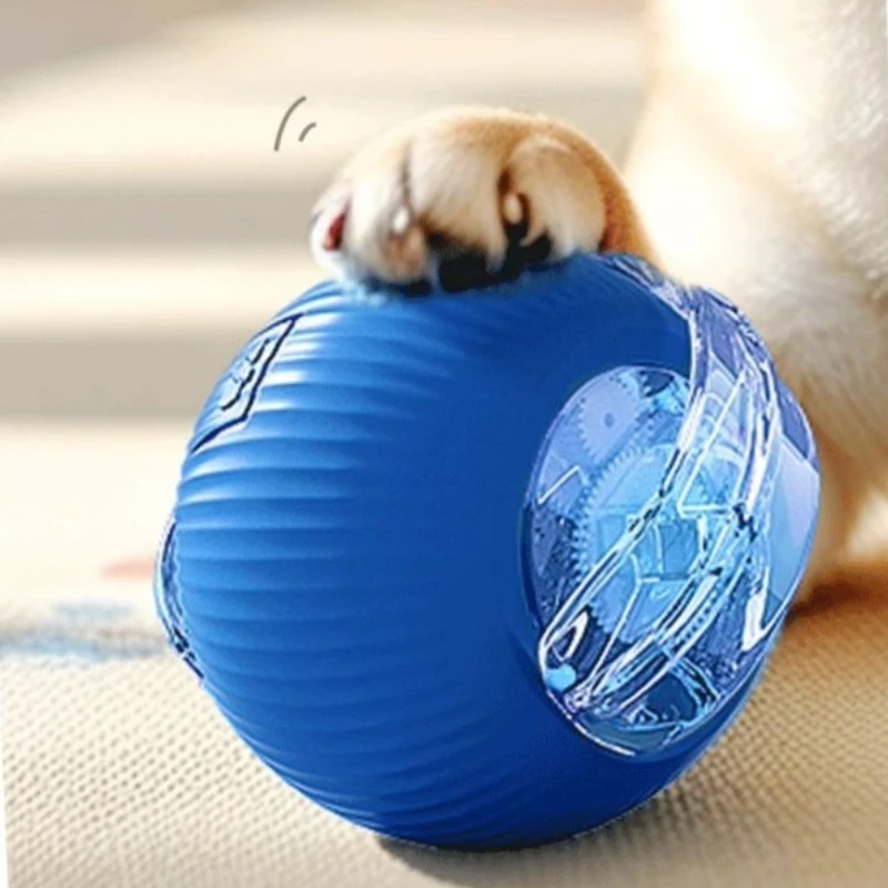 Nuevos juguetes de pelota interactiva para gatos, bola rodante automática de silicona con Teaser de cola larga, juguete eléctrico inteligente para mascotas, juguete para gatos y gatitos - imagen 5