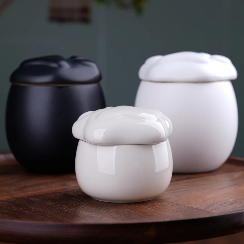 Urnas Retro de cerámica gruesa con forma de pata de gato para cenizas de mascotas, memoriales funerarios, urna de ceniza para mascotas muertas, recuerdo de cremación sellado de cerámica, urnas para gatos