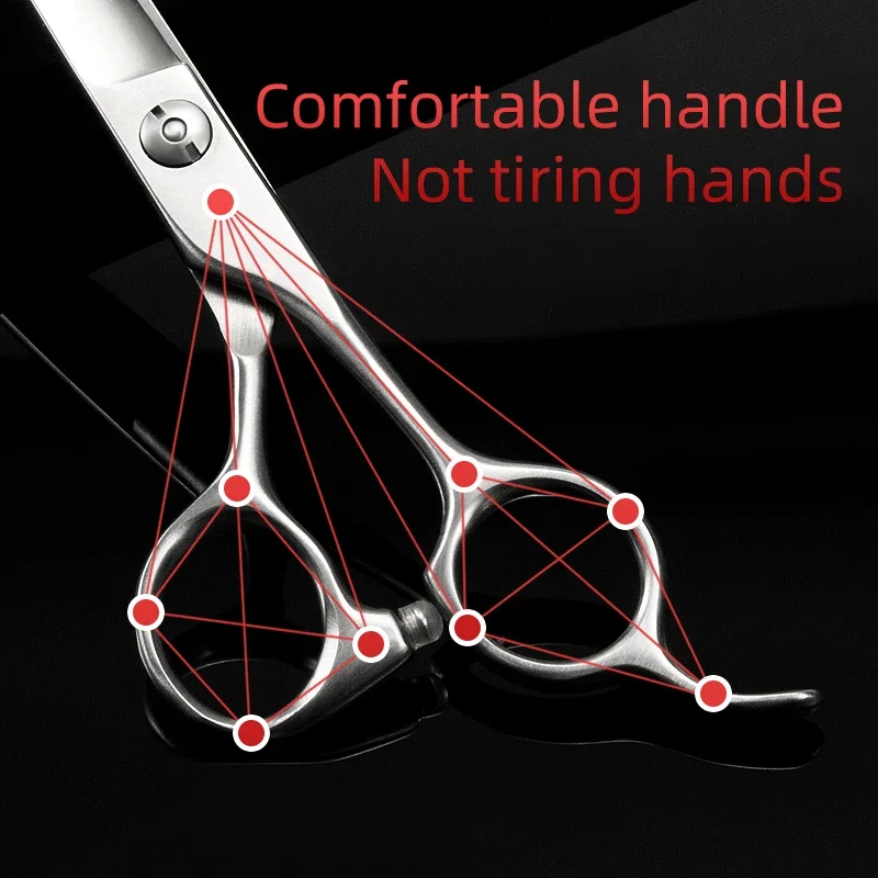 Tijeras para mascotas, tijeras rectas para recortar, tijeras de aseo, accesorios para caes, tijeras de aseo para peluquero - imagen 4