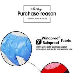 Chaqueta termica para perros y gatos - Abrigo de plumon XS-3XL