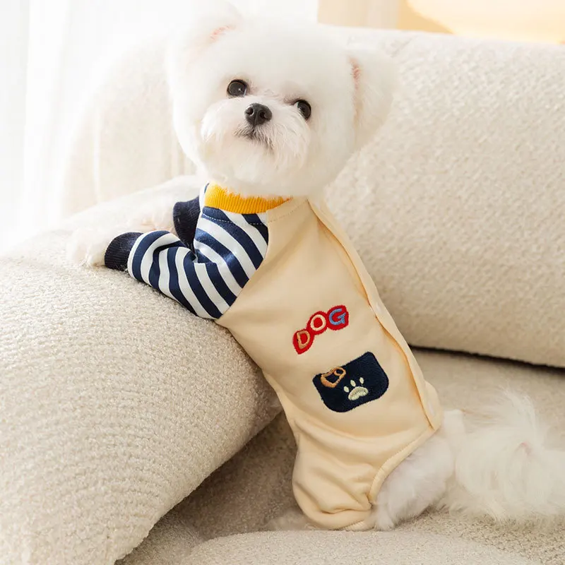 Sudadera con capucha de cuatro patas para mascotas, mono para mascotas, gato de peluche, Schnauzer, abrigo para perros pequeños, ropa para cachorros, otoño e invierno - imagen 3