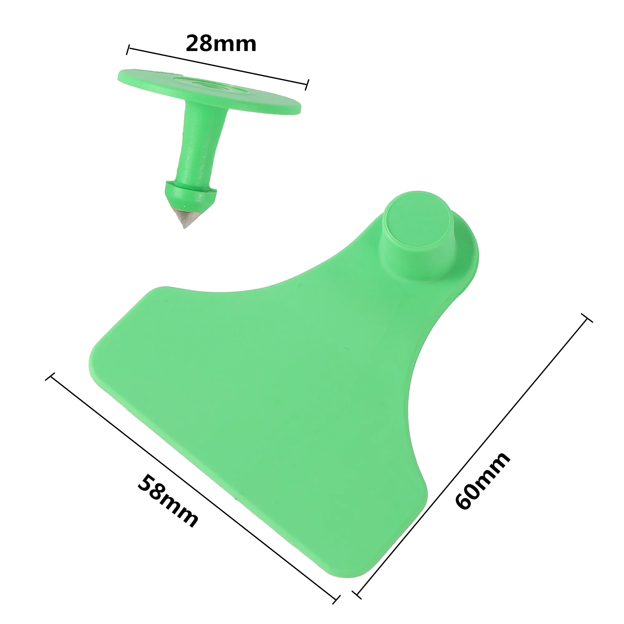 50 juegos de etiquetas auriculares de TPU para ganado. Etiquetas para cerdos, terneros y ovejas que evitan que se caigan y sean manipuladas. Suministros para animales de granja. - imagen 2
