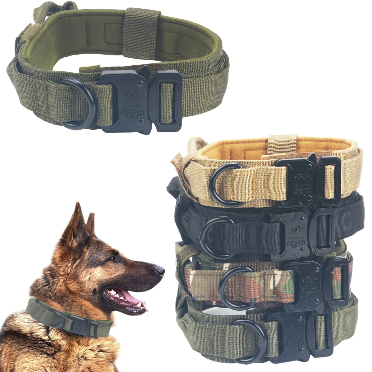 Collar táctico ajustable para exteriores, tácticas de entrenamiento, arnés para perros, accesorios para perros pequeños - imagen 5