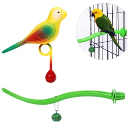 Soporte percha plataforma para jaulas de aves: periquitos y loros