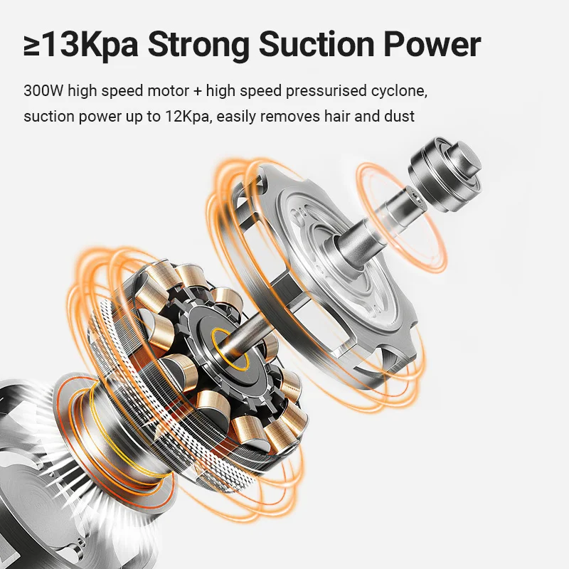 ROJECO-Kit de aspiradora de aseo multifunción 5 en 1 para mascotas, aspirador doméstico portátil inteligente para mascotas, gatos, perros, peluquero, aspiradora de pelo - imagen 5