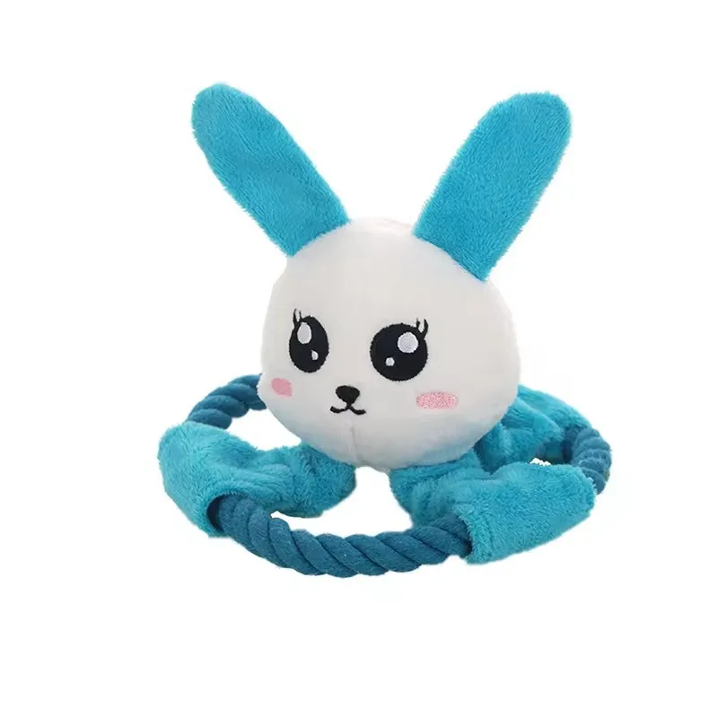 Juguete para perros resistente a masticar: juguete molar interactivo chirriante para mascotas, juguete para masticar duradero para aliviar el aburrimiento, - imagen 4