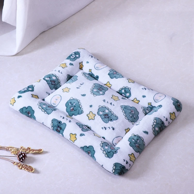 Cama cuadrada de franela para perros gatos, cómodo cojín lavable suave para esfinge, alfombra de repuesto para casa de mascotas, sofá de dibujos animados para gatos - imagen 3
