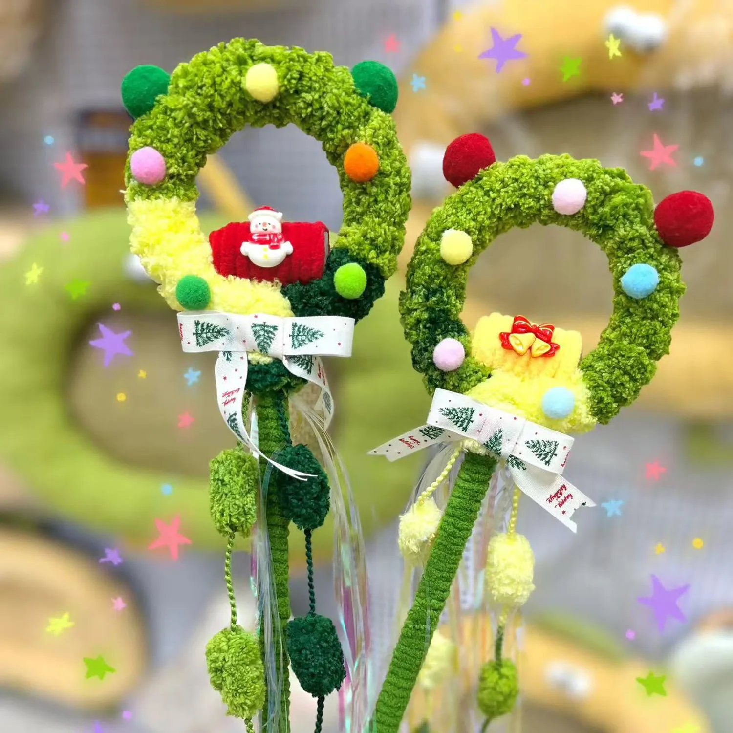 Palo para gato con voz para mascotas, árbol de Navidad, juguete de peluche para gatos, bola bonita, campana, juguetes para gatos, accesorios interactivos para gatitos - imagen 3