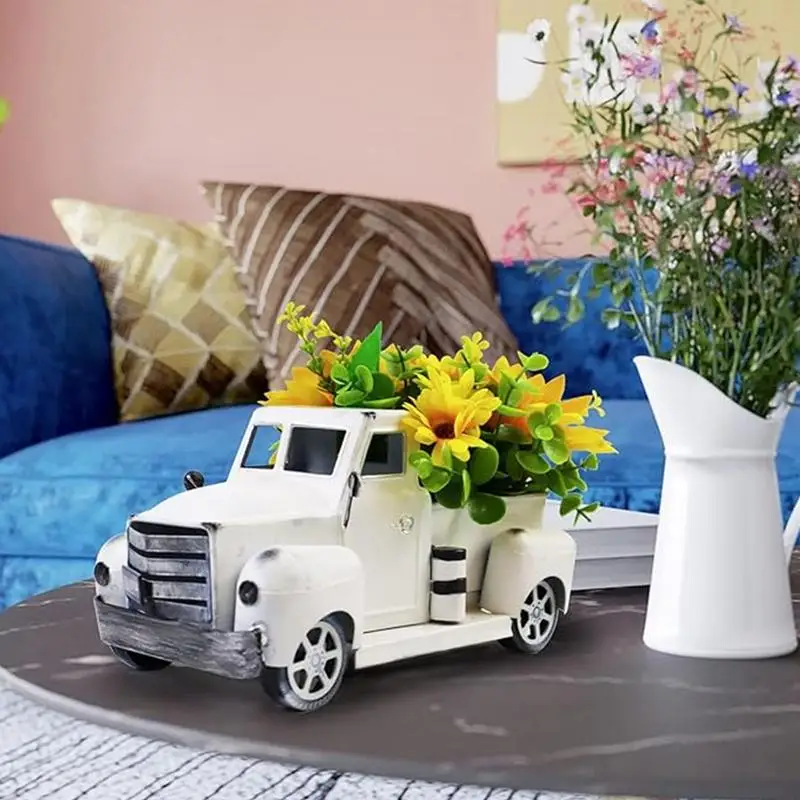 Adornos de camiones de Navidad de Año Nuevo, regalos clásicos de Navidad para niños, decoración de escritorio de vacaciones para el hogar - imagen 4