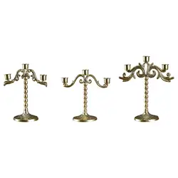 Portavelas candelabro ligero resistente para comedor y sala de estar
