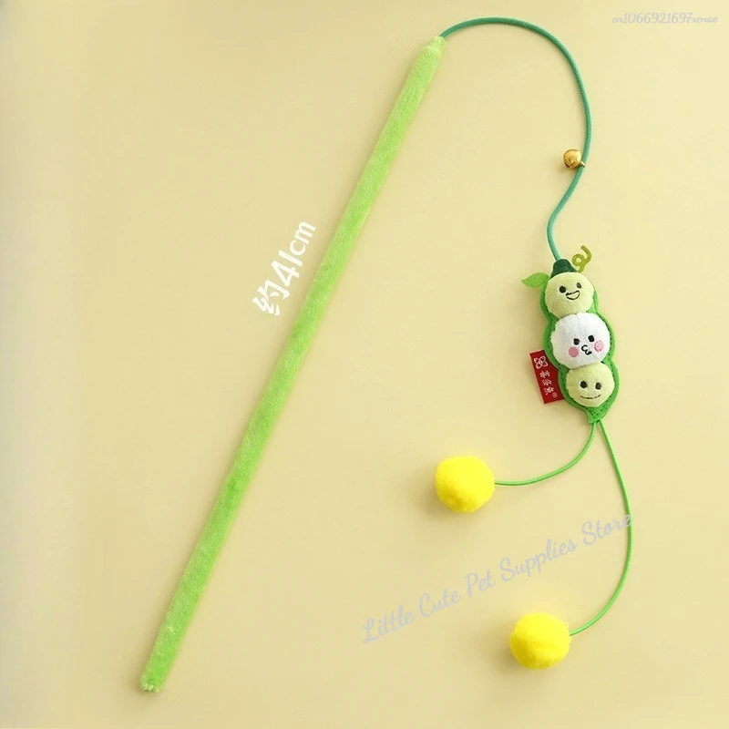 Varita interactiva para gatos, juguete para gatitos, varilla colorida divertida, varita para gatos, juguetes de madera para gatitos, palo interactivo, suministros para gatos - imagen 3