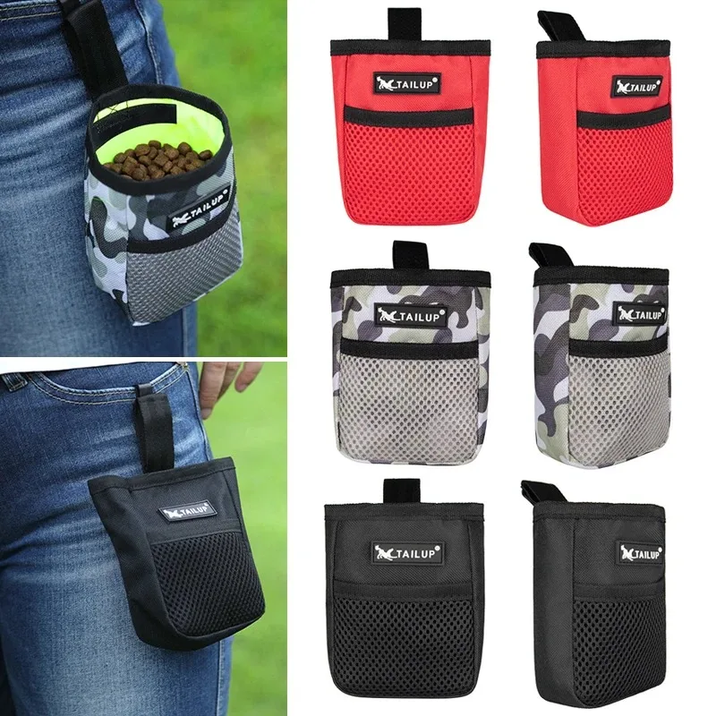 Bolsa de aperitivos portátil para adiestramiento al aire libre para perros, suministros para mascotas, fuerte resistencia al desgaste, productos para cachorros de gran capacidad, riñonera duradera - imagen 2