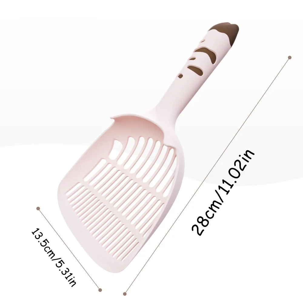 Cuchara de arena para gatos 2 en 1, pala de malla fina para una limpieza eficiente de caca, recogedor de arena para mascotas antiobstrucciones, - imagen 5