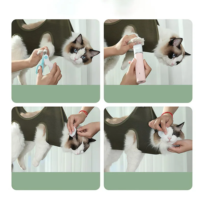 Hamaca de peluquería con bolsa antiarañazos para gatos y perros - imagen 2