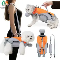 Portador 2 en 1 para gato y perro – Mochila transpirable con arnés