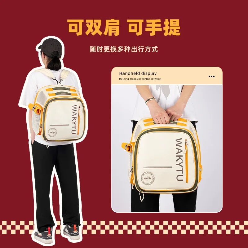 Mochila de transporte expandible y transpirable para gatos, perros - imagen 2