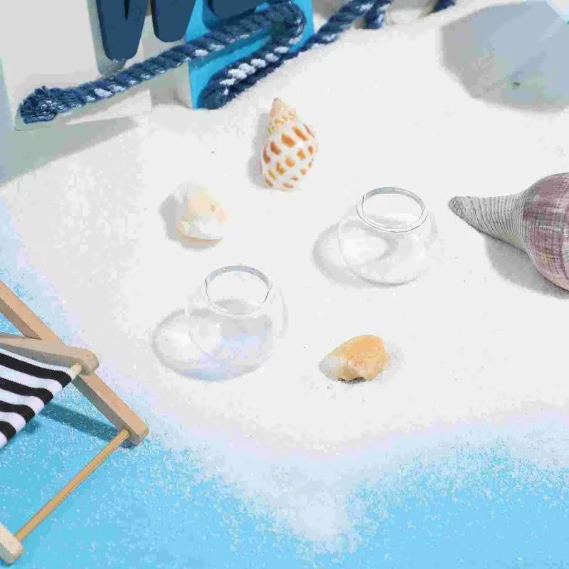 Decoración en miniatura para jugar a las casitas, simulación de pecera, cuenco de pez dorado, decoración de acuario, accesorios para pecera, 2 uds. - imagen 3