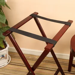 Soporte plegable de madera para maletas y organizador para gatos y perros