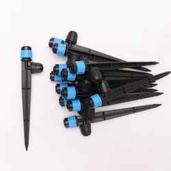 30 Uds. Micro riego por goteo para jardín, boquilla giratoria de 360 grados, rociador de polvo, aspersor para manguera de 1/4 ", sistema de riego de jardín