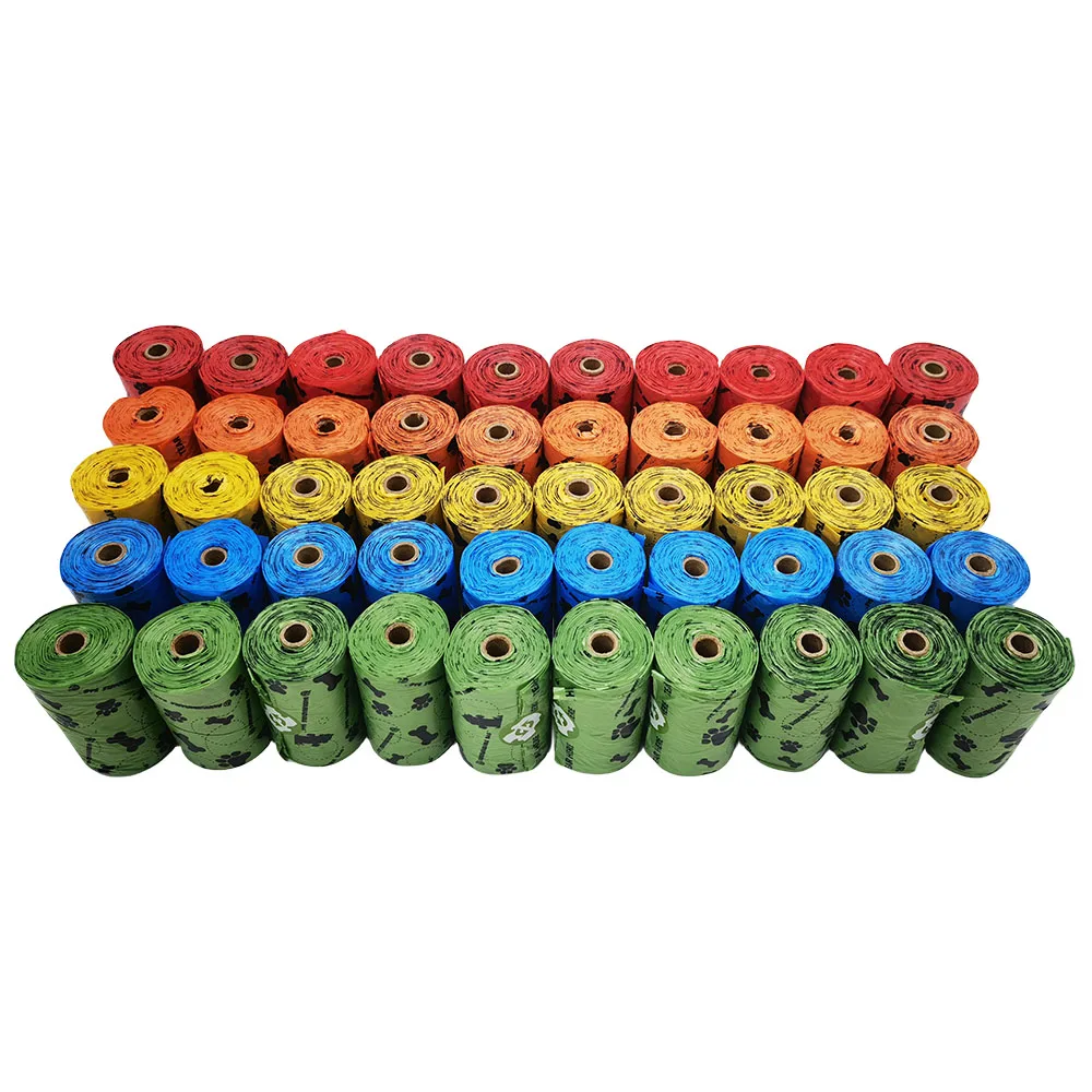 Bolsas de basura biodegradables EPI para mascotas (18 bolsas/rolos), bolsa para excrementos de perros, dispensador de bolsas para excrementos de perros, suministros de limpieza al aire libre para perros y gatos