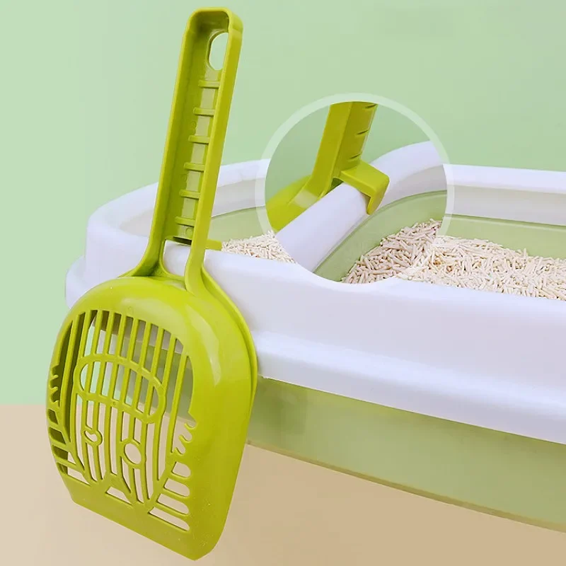 Pala de arena para gatos, pala de arena colgante para gatos, pala de arena hueca grande para gatos, limpieza de inodoro, pala de arena para gatos, suministros para mascotas - imagen 5