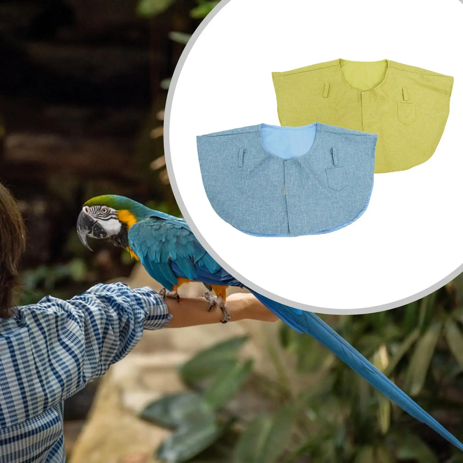 Parrot Anti Scratch Shoulder Protector Linen for Finches Budgies Sun Conures Parrot Anti Scratch Shoulder Protector Linen for Finches Budgies Sun Conures