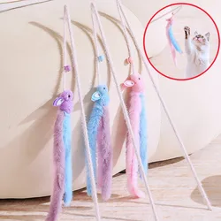 Juguetes para gatos interactivos con borlas y campana