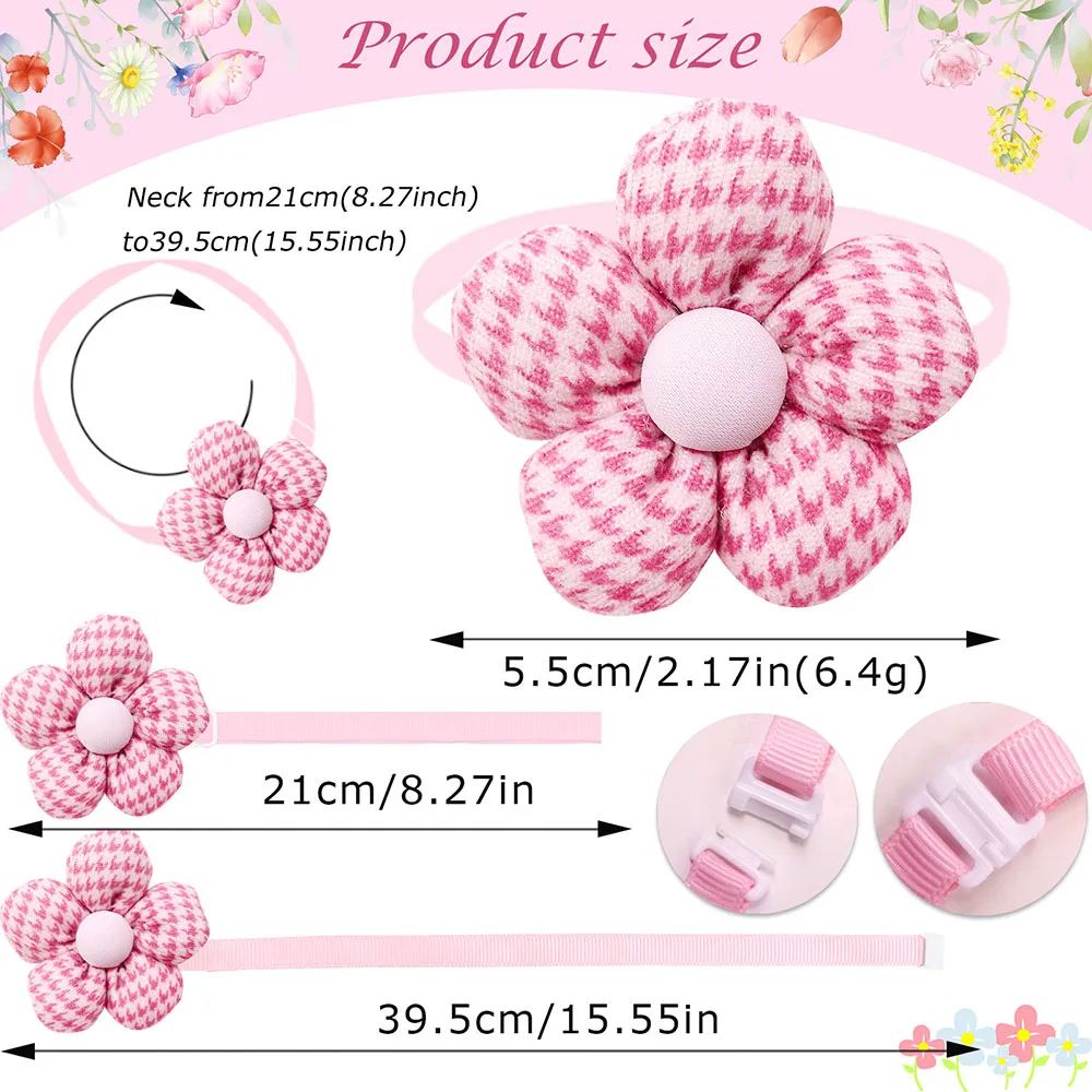 50 Uds pajaritas para perros corbatas a cuadros delicadas pajarita para perros pequeños y gatos Collar ajustable decoración para el cuidado de perros suministros para mascotas - imagen 5