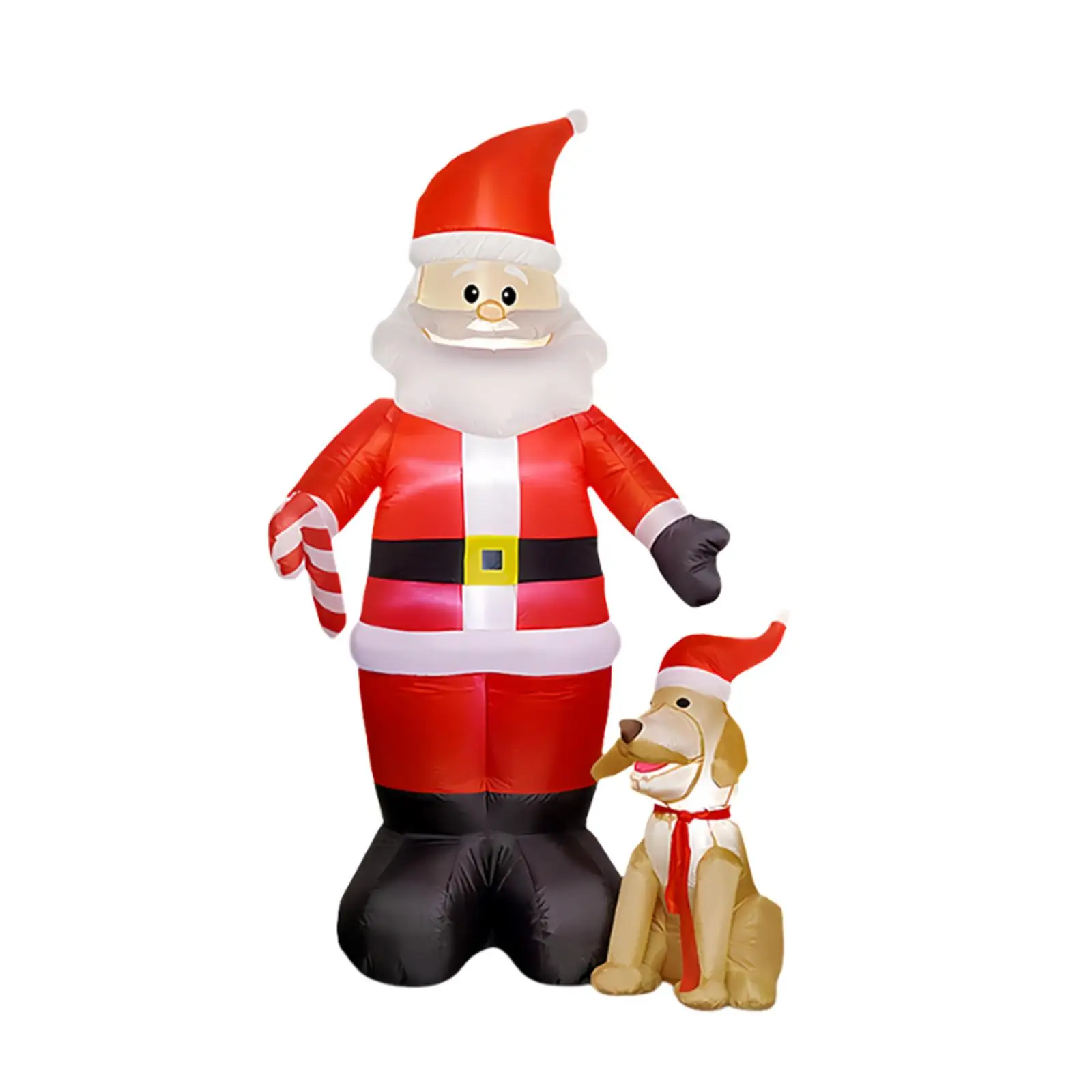 Christmas Inflatable, Blow up Santa and Dog, Novelty LED Lighted Outdoor Decoration, 7.9 ft for Garden Party Lawn Backyard Decor