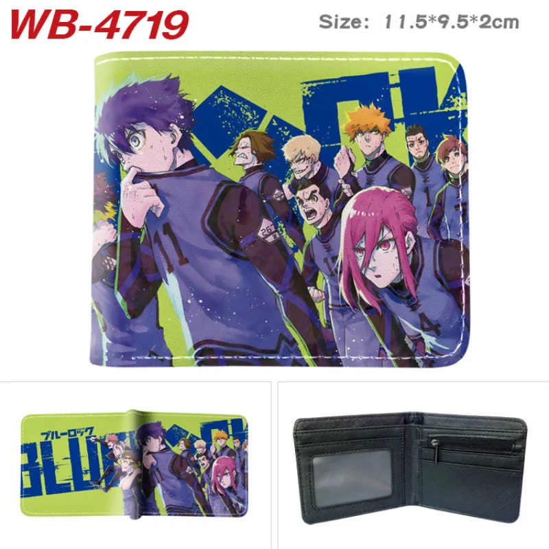 Monedero doblez anime Blue Lock Isagi Yoichi PU para fans - imagen 3
