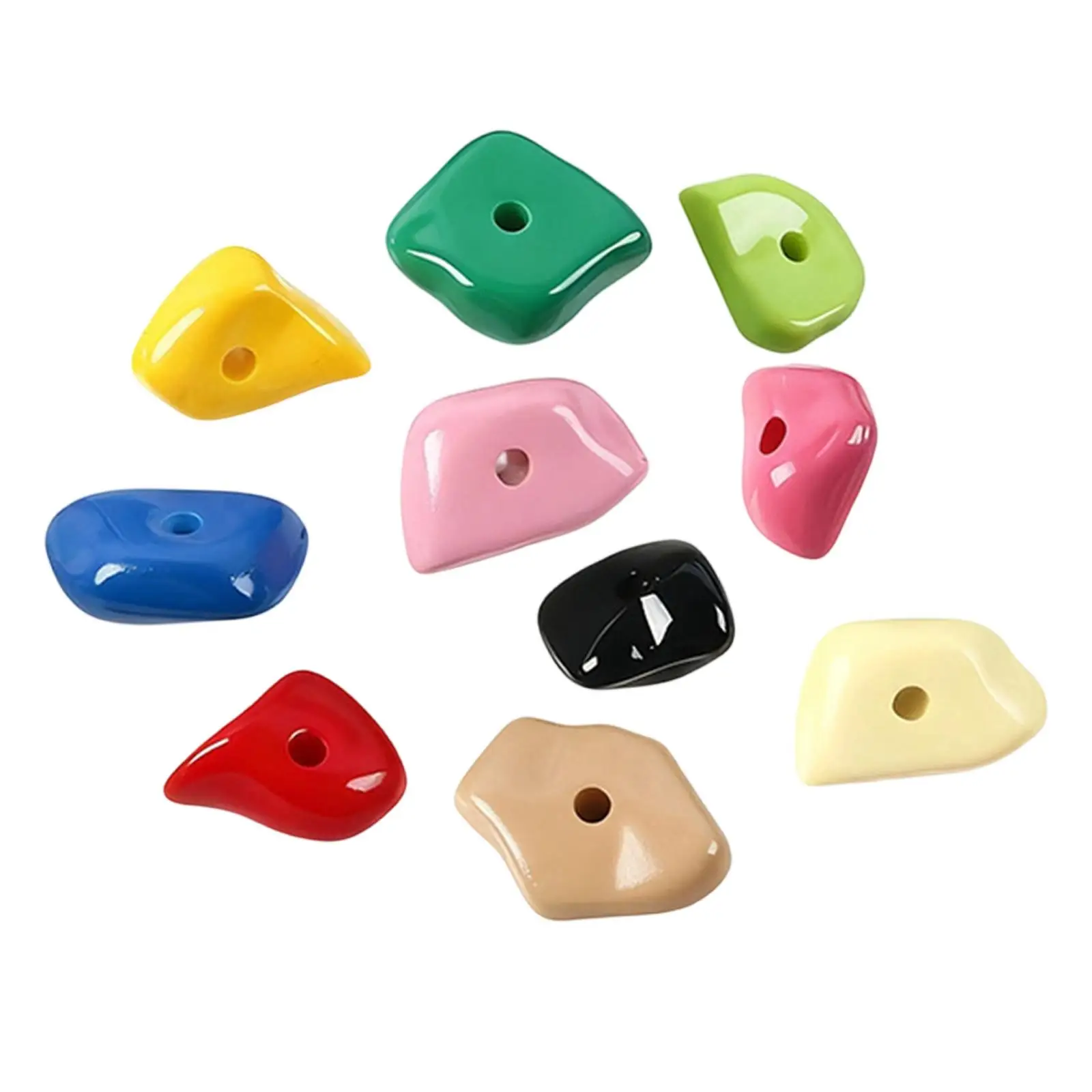 10x Climbing Wall Accessories Colorful for Climbing Training Captive Habitat 10x Climbing Wall Accessories Colorful for Climbing Training Captive Habitat