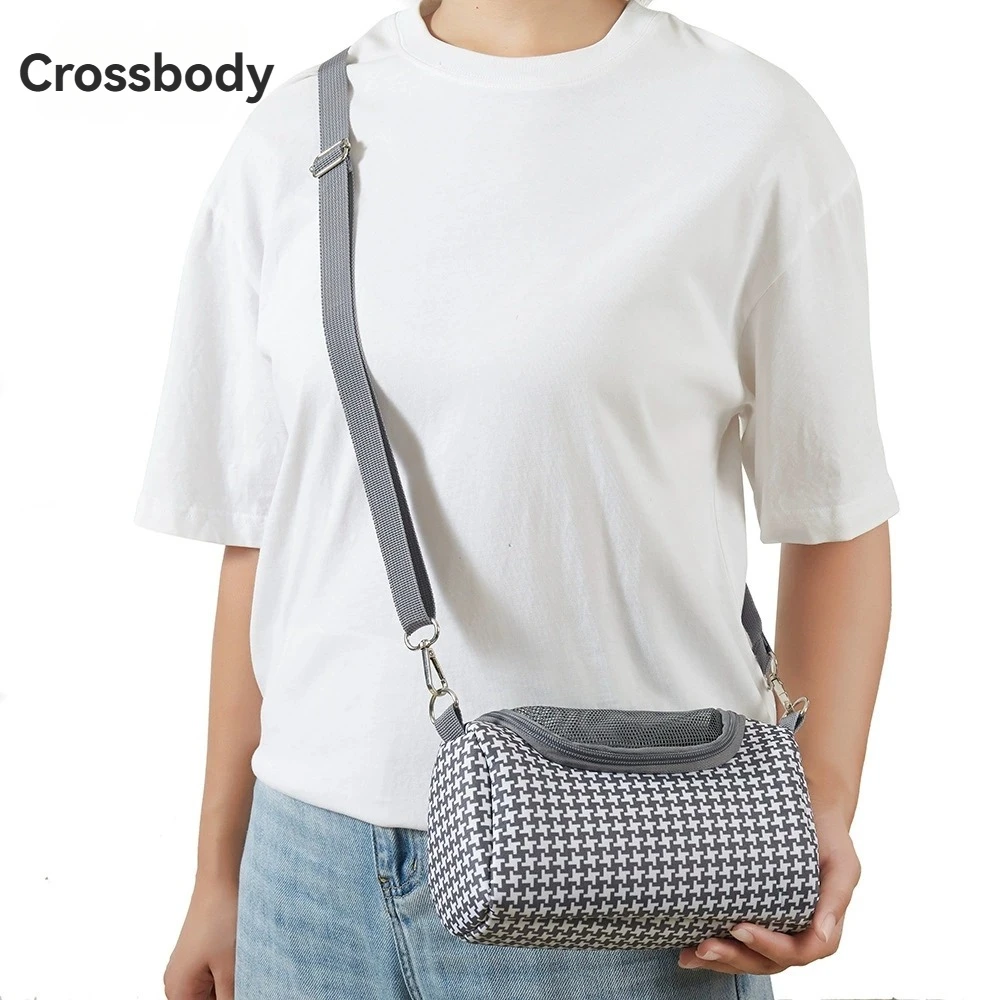 Bolsa de viaje para animales pequeños, transportador de mascotas, tela Oxford, eslinga ventilada portátil para hámster, lagarto, pájaro, Chinchilla, conejillo de indias - imagen 3