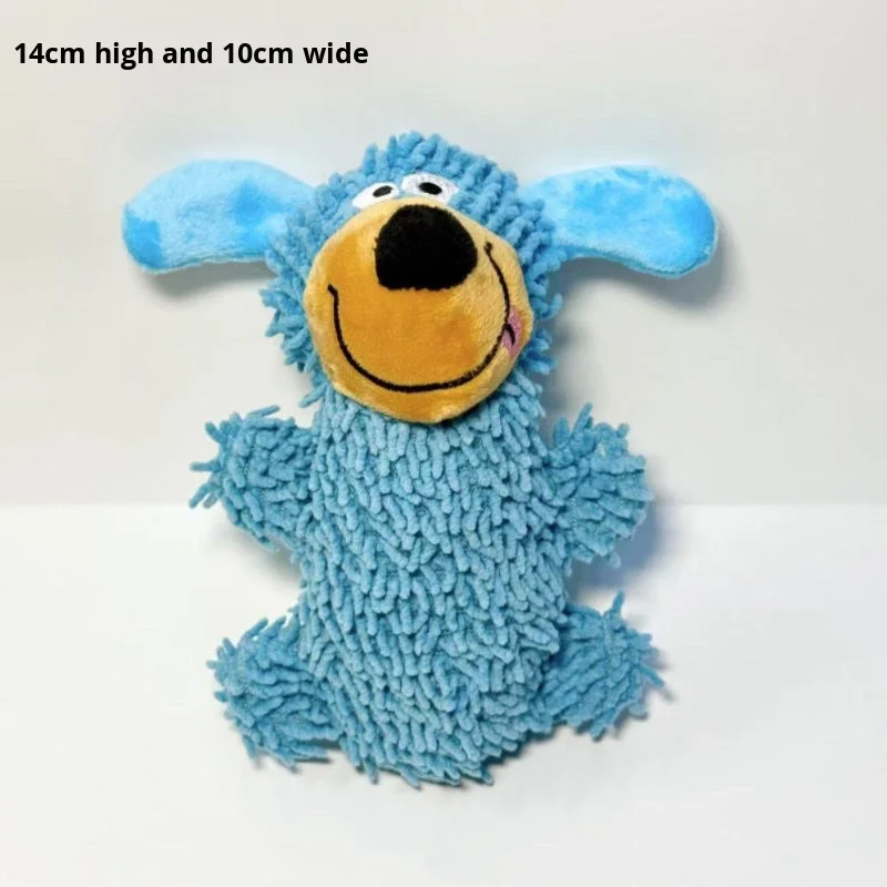 Fregona de peluche chirriante de dibujos animados para perros, juguete a prueba de masticar para cachorros, perros pequeños, Ideal para el hogar, tiempo de juego, regalo de cumpleaños - imagen 2
