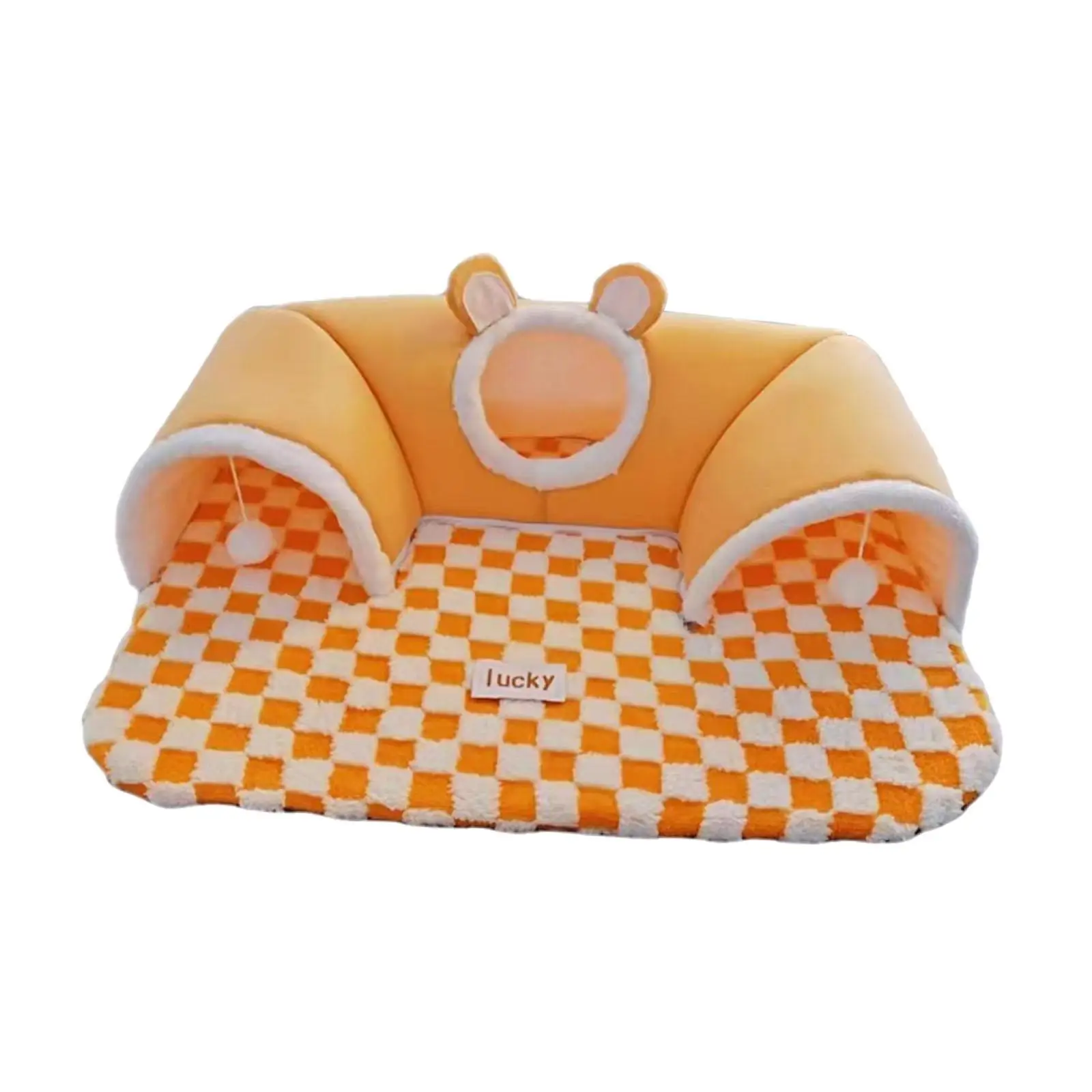 Cat Tunnel Bed Exercise Portable Playing Hut for Indoor Cats Outdoor Hamster