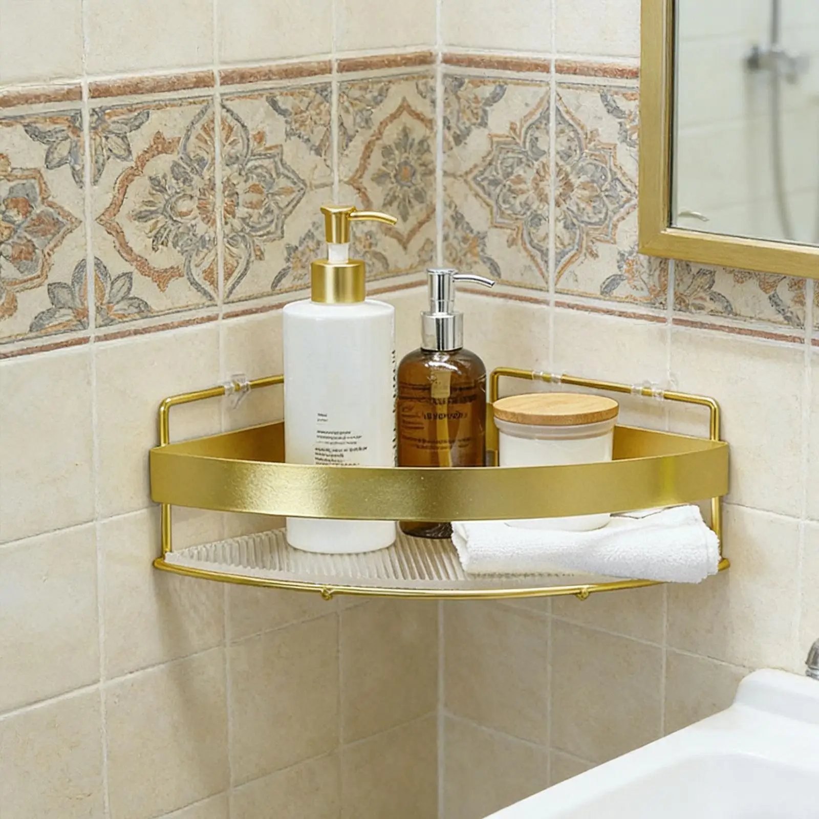 Estante de esquina para ducha – Organizador de baño 2 piezas con instalación fácil - imagen 5